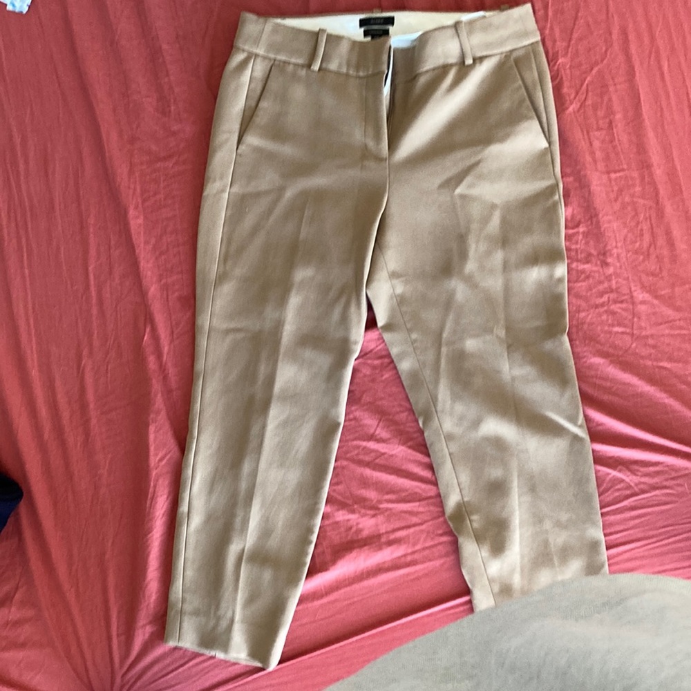 Jcrew tan women’s work pants 12P